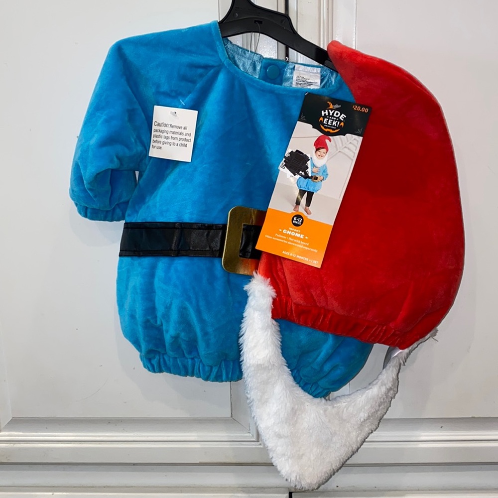 Hyde and Eek infant Gnome costume New -never worn